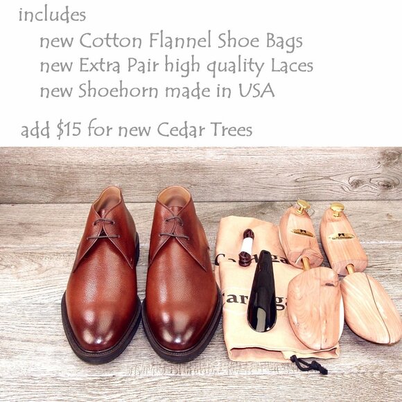 *NIB* $550 Pastori DI BIANCO Didius US 9 M Italian Chukka Whiskey *add $15 Trees main image 7